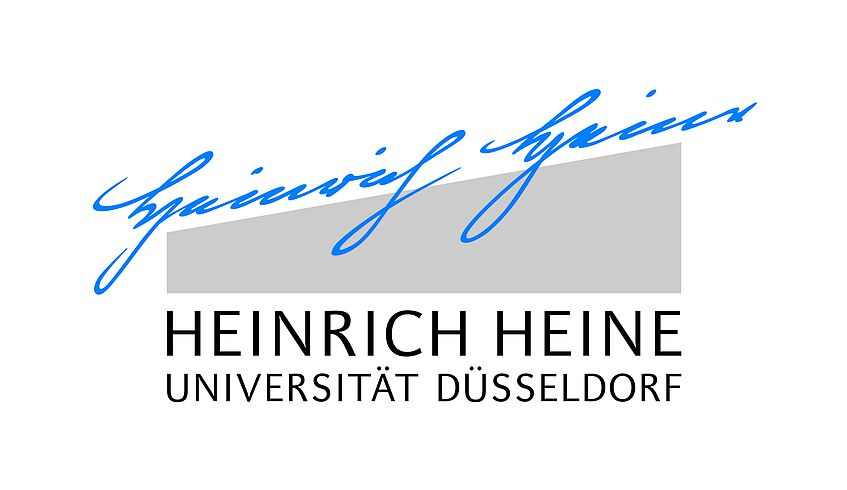 Logo und Link der Heinrich-Heine Universität Düsseldorf